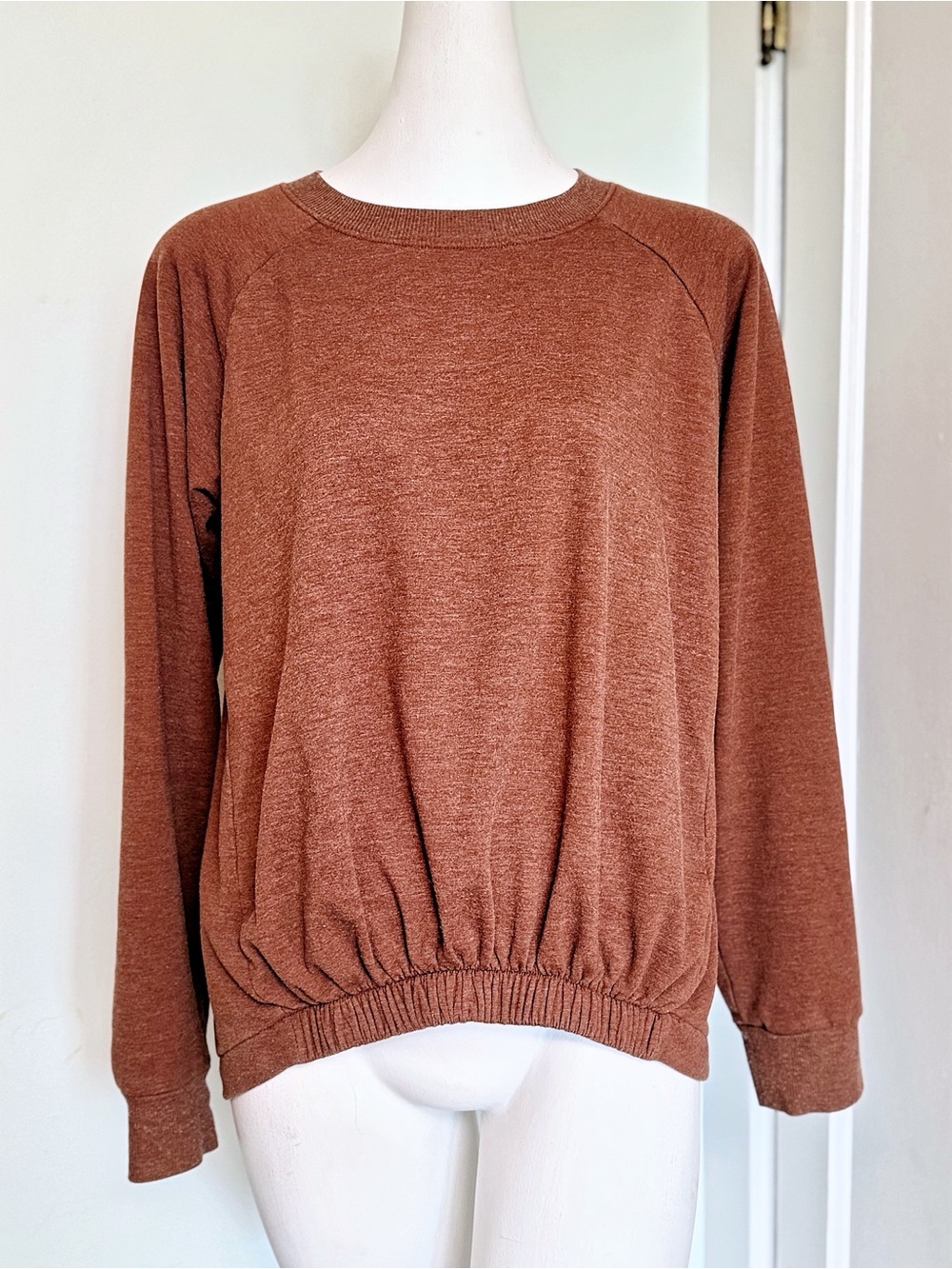 Z by Zella Women’s Small Rust Brown Cozy Pullover Sweatshirt Athleisure GUC